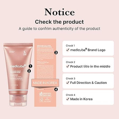 Medicube Collagen Night Wrapping Peel Off Facial Mask with Jelly Brush