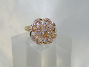 Four-Leaf Spinning Gold Ring - FREE HOME DELIVERY