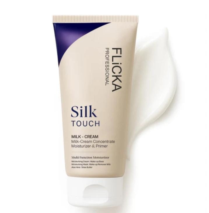 Flicka Silk Touch 3-in-1 Face Moisturizer & Primer | Long-Lasting Dewy Makeup Base | Pore Minimizer | For All Skin Types