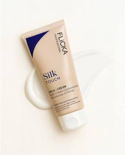 Flicka Silk Touch 3-in-1 Face Moisturizer & Primer | Long-Lasting Dewy Makeup Base | Pore Minimizer | For All Skin Types
