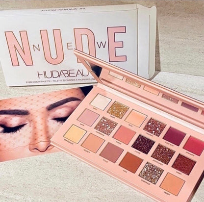 18 Colors Matte Eyeshadow Palette & Glitter Eye Shadow Kit – Versatile Nude Shades for Beautiful Eye Makeup – Ideal for All Skin Tones